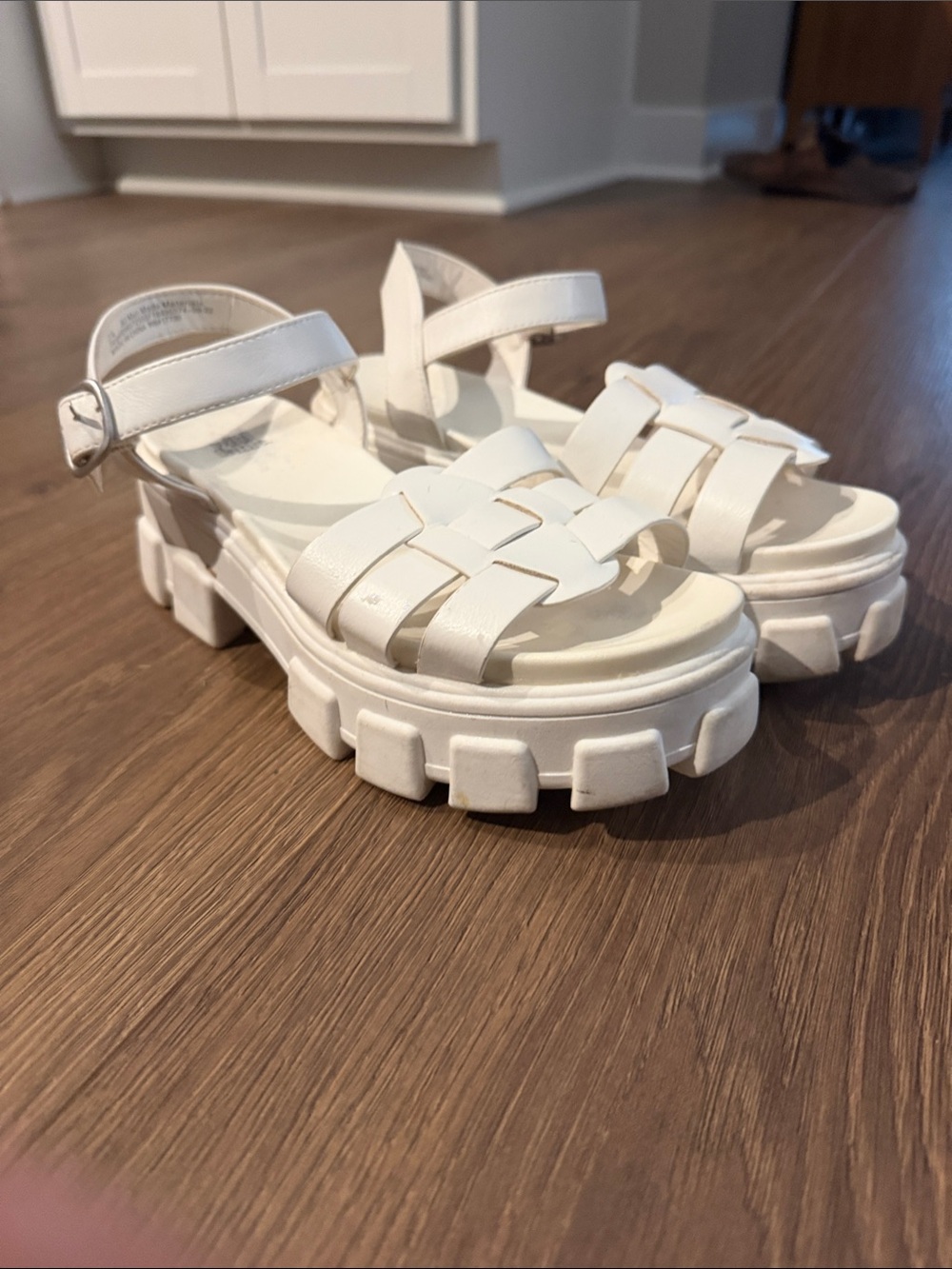 wild fable White Chunky Lug Fisherman Sandals